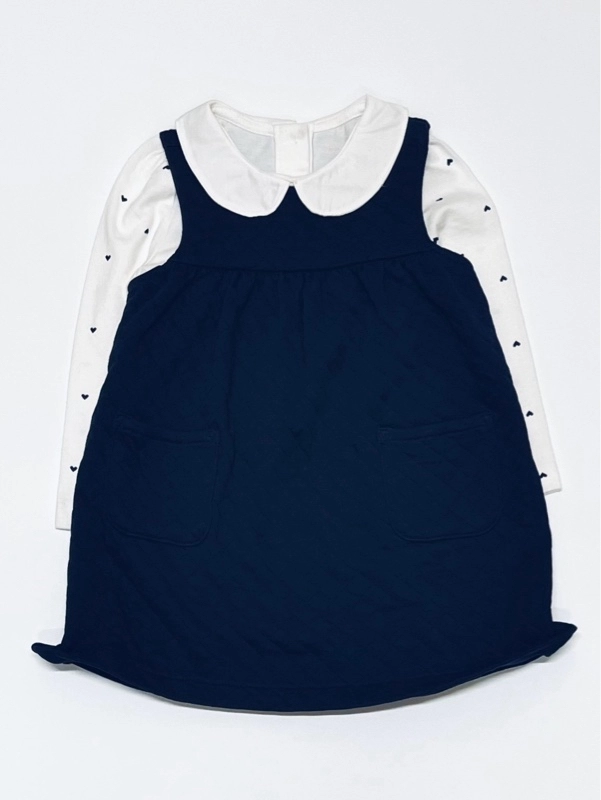 ジャンパースカートセット　可愛い秋のお出かけコーデ