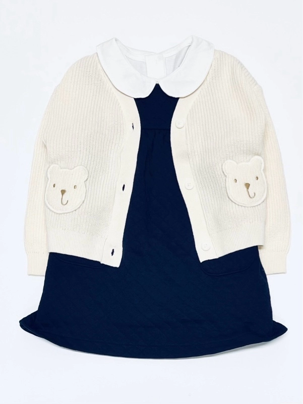 ジャンパースカートセット　可愛い秋のお出かけコーデ