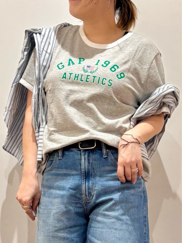 『新作バレルデニム&リンガー Tシャツde先取りコーデ』