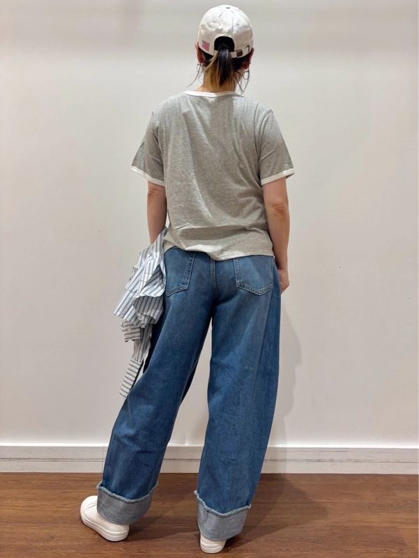 『新作バレルデニム&リンガー Tシャツde先取りコーデ』