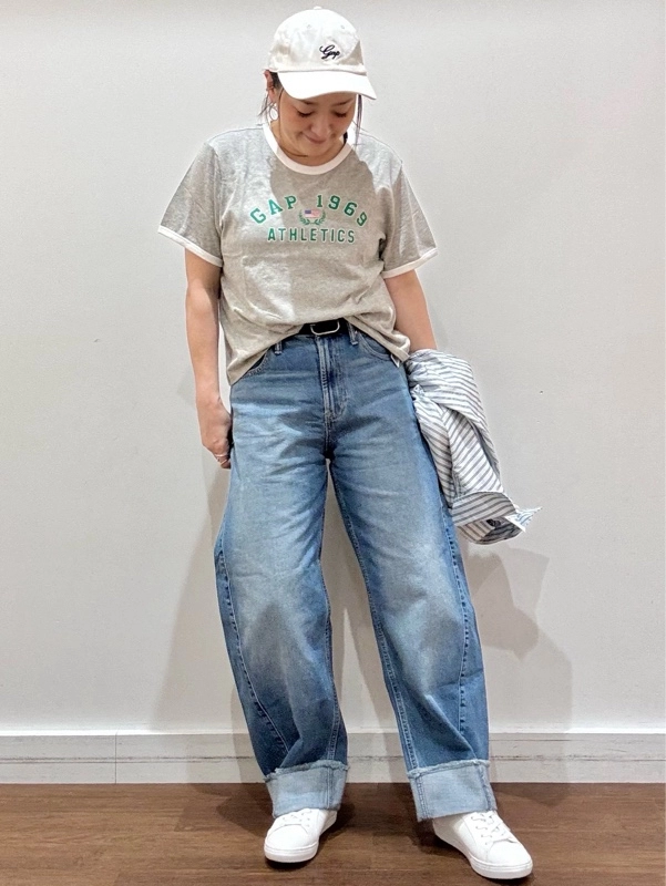 『新作バレルデニム&リンガー Tシャツde先取りコーデ』