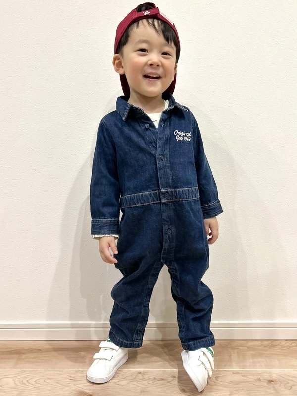 バックプリントが可愛すぎる！！デニムオールインワン