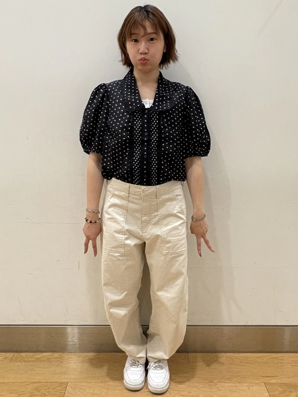 ドット柄シャツ♪