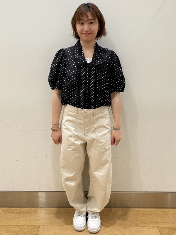 ドット柄シャツ♪