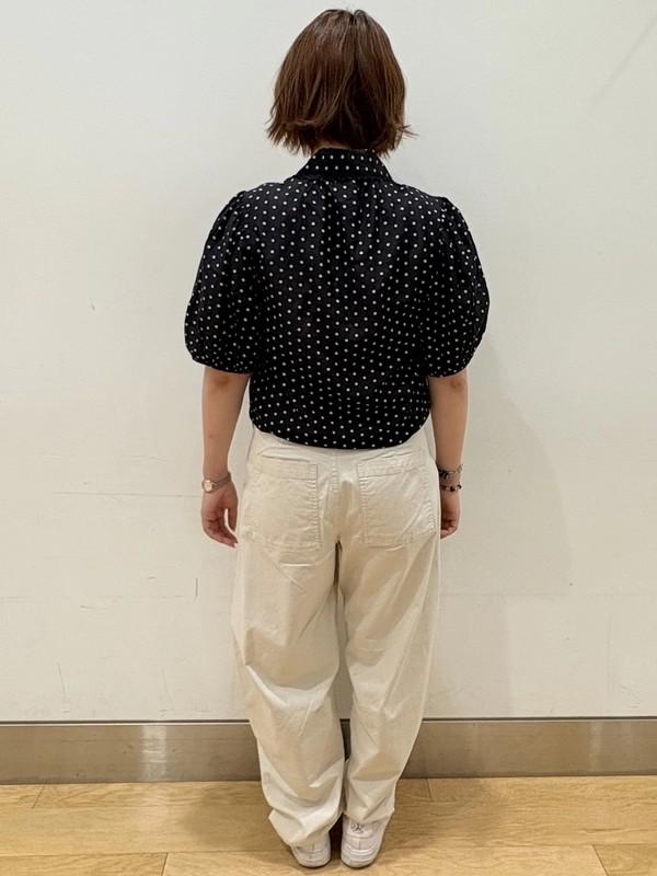 ドット柄シャツ♪
