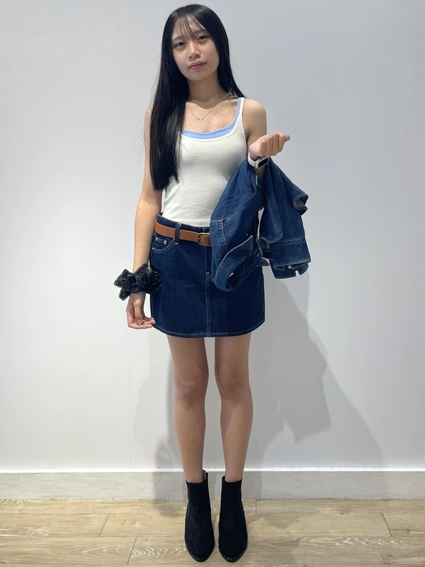 『New』タンク&ミニスカデニム