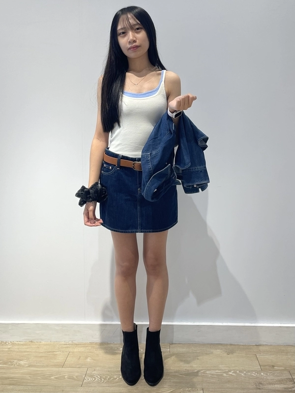 『New』タンク&ミニスカデニム