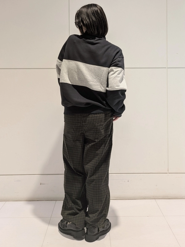 【新作】〜ハ―フジップ×チェックパンツ〜