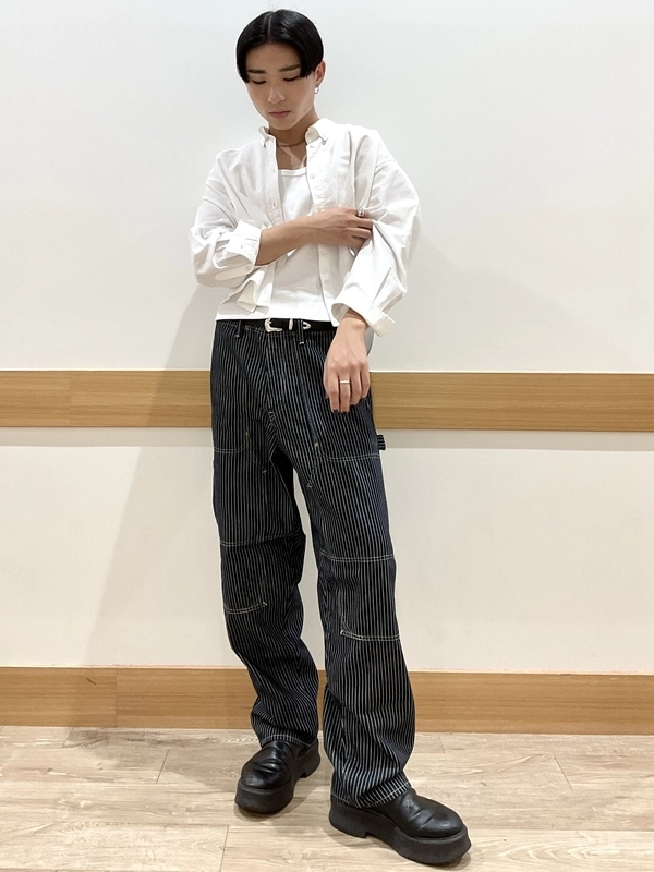 【バギーカーペンター】Stripe/Denim