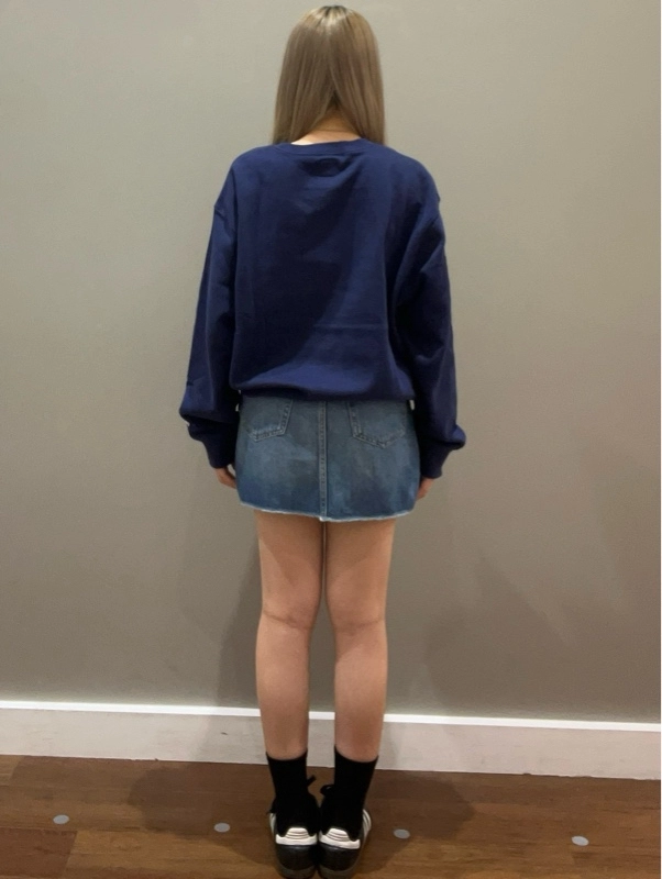 スウェット×デニム