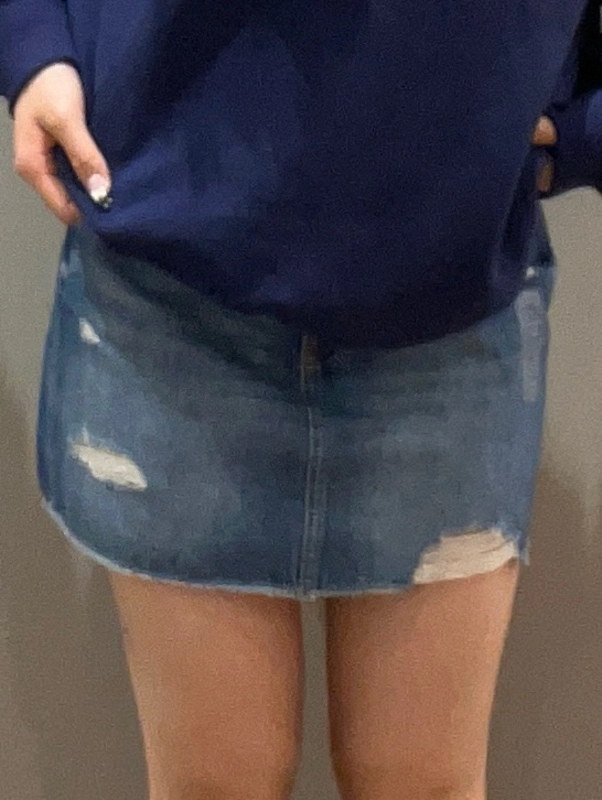 スウェット×デニム