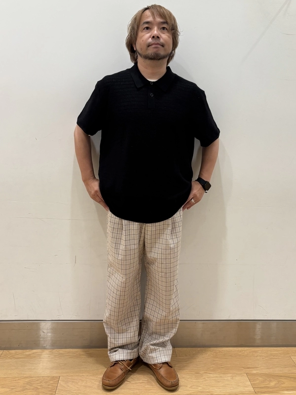 チェック柄パンツで秋先取り♪