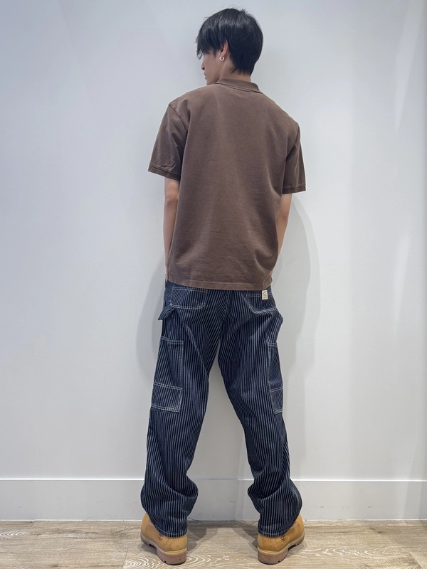 ペインターバギー×ポロシャツコーデ