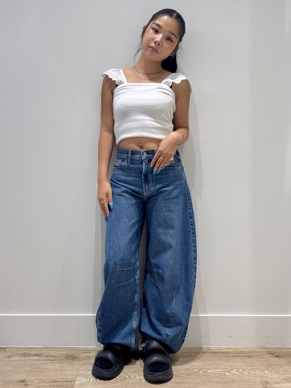 夏にぴったり！白T×デニムstyle