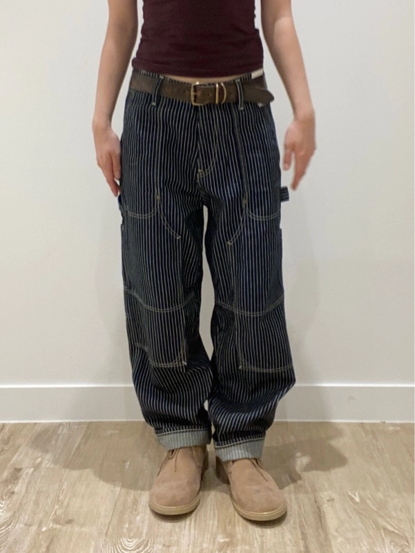 GAP バギーカーペンターデニム　28W30L GAP 30W30L バギーカーペンターデニム 786499 ストライプ - メルカリ