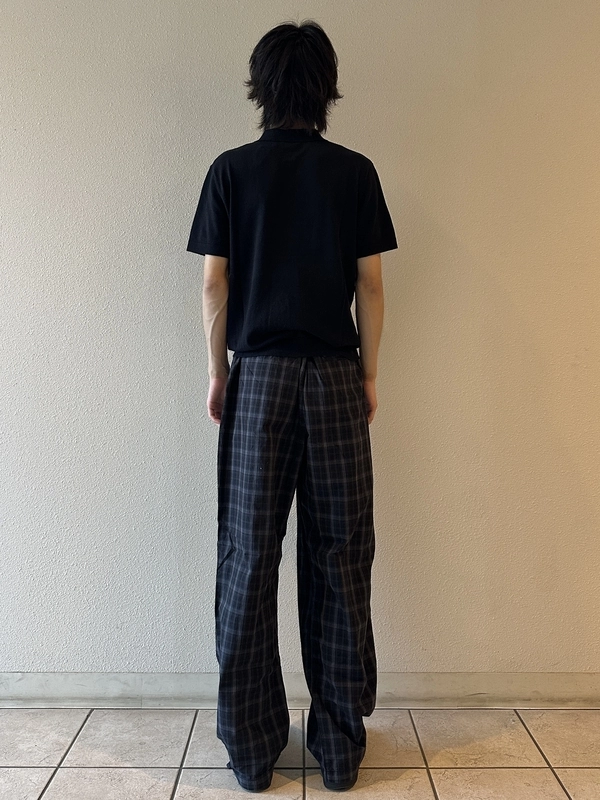 チェックパンツ