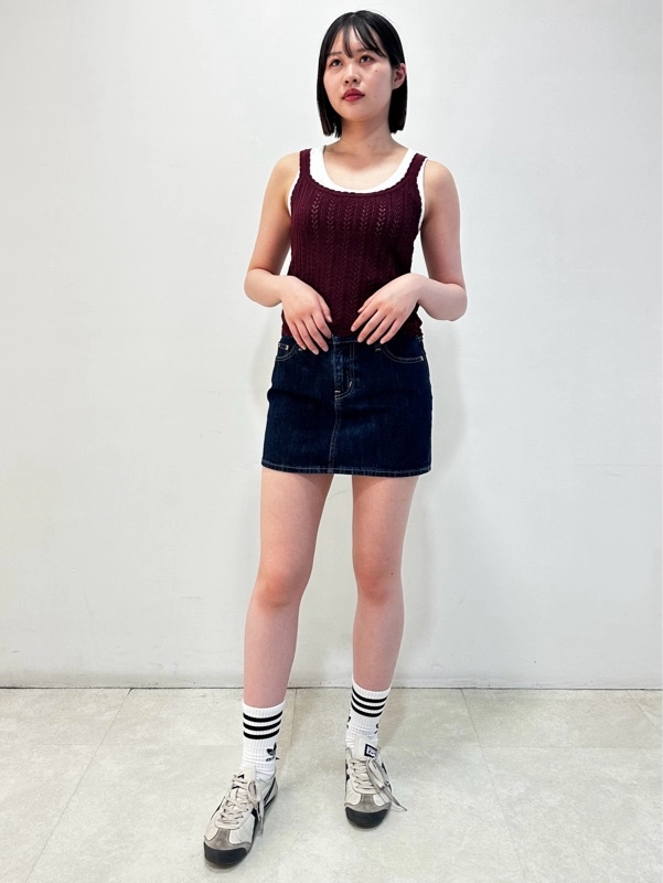 ニットキャミは万能です。