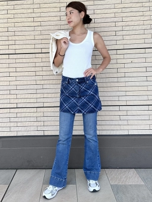 GAP デニム プレイド ミニスカート　タグ付き 楽天市場】(W)デニム プレイド ミニスカート GAP ギャップ