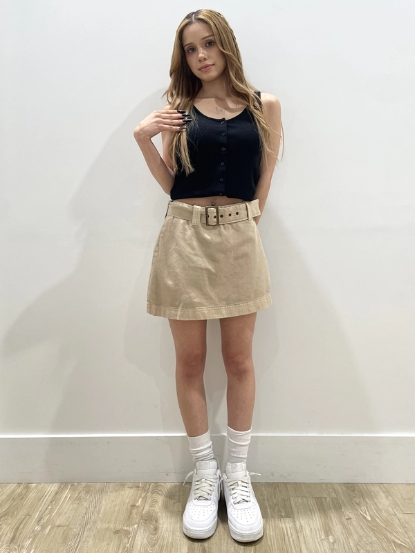 ベルト付きミニスカート◎