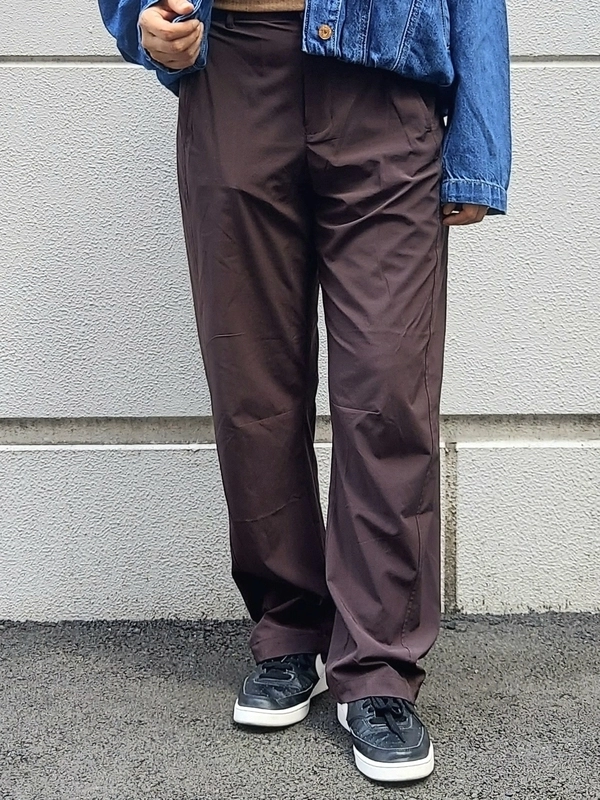 バブルジャケット×バレルパンツ