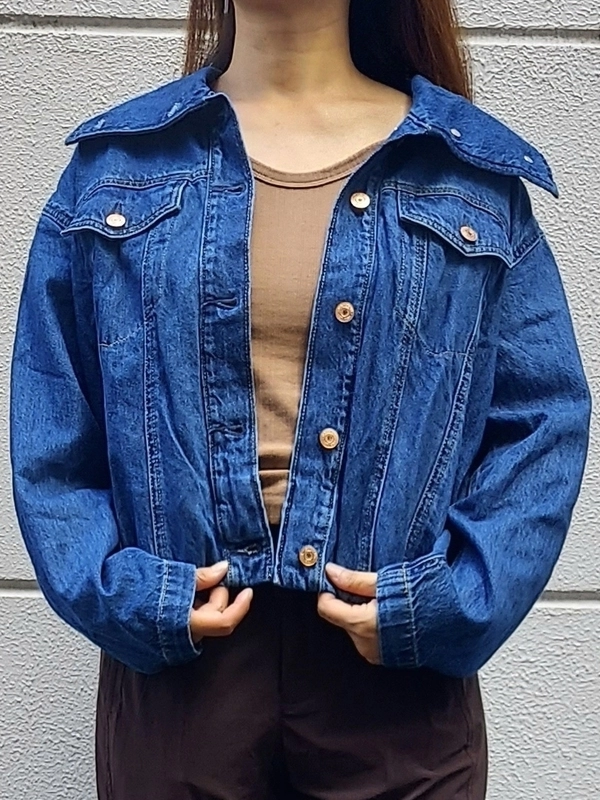 バブルジャケット×バレルパンツ