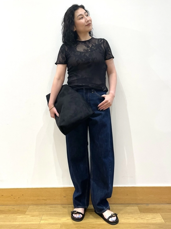 【トレンド】レース×バレルデニム