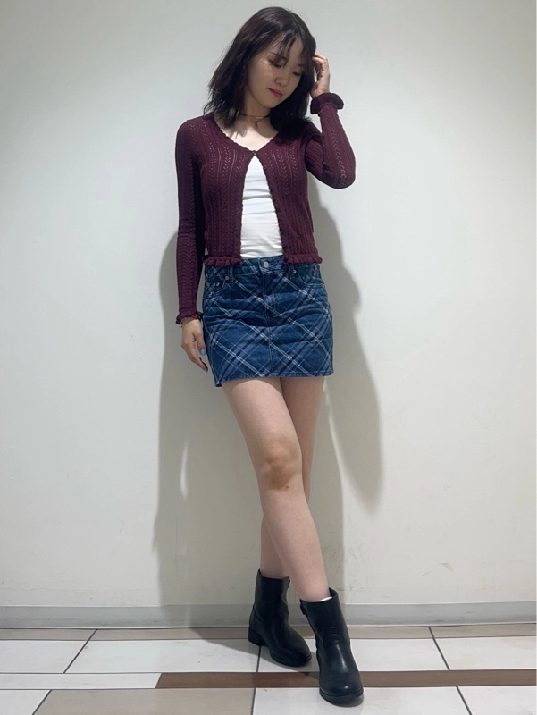 大人気デニムスカート