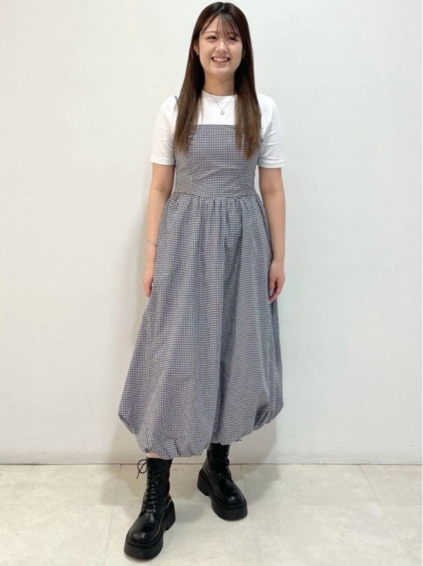 バルーンワンピースで
