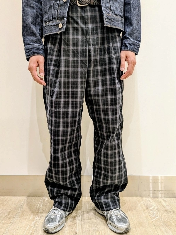 タイプIIデニムジャケット×バギーチェックでつくる“上品ゆる