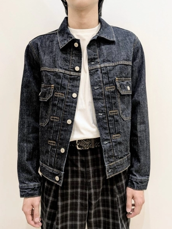 タイプIIデニムジャケット×バギーチェックでつくる“上品ゆる