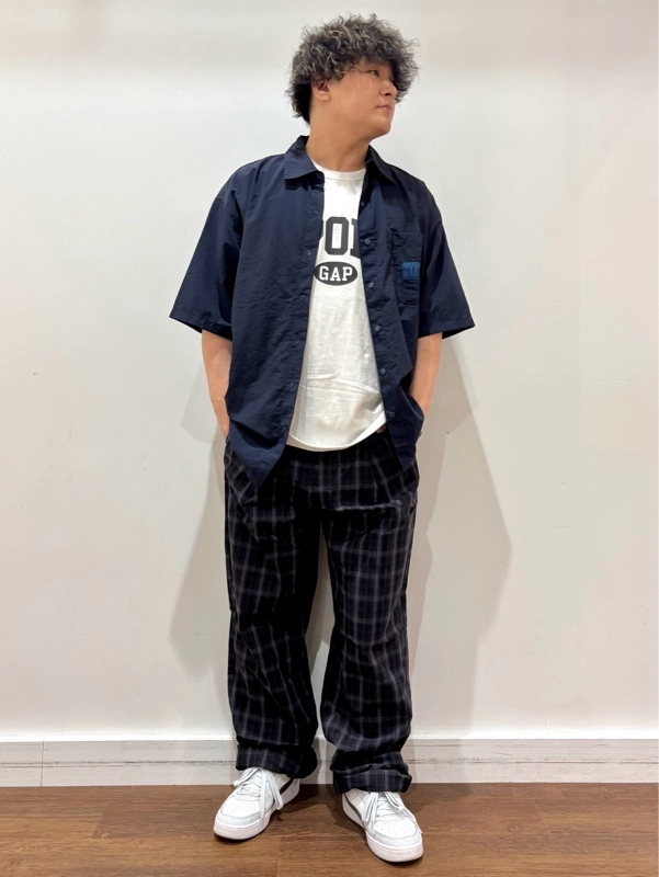 『新作バギーチェク柄パンツde今すぐ着れる秋物コーデ』