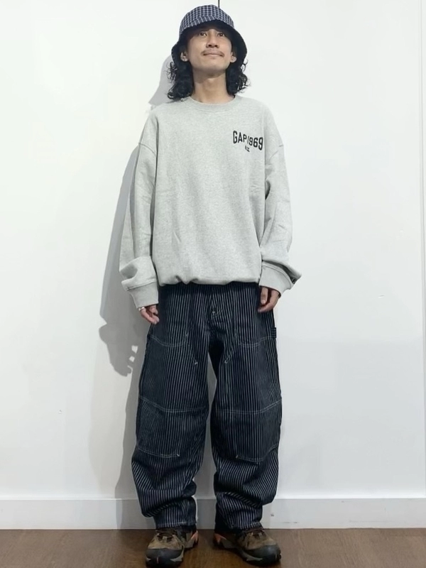 【人気】バギーカーペンターデニム