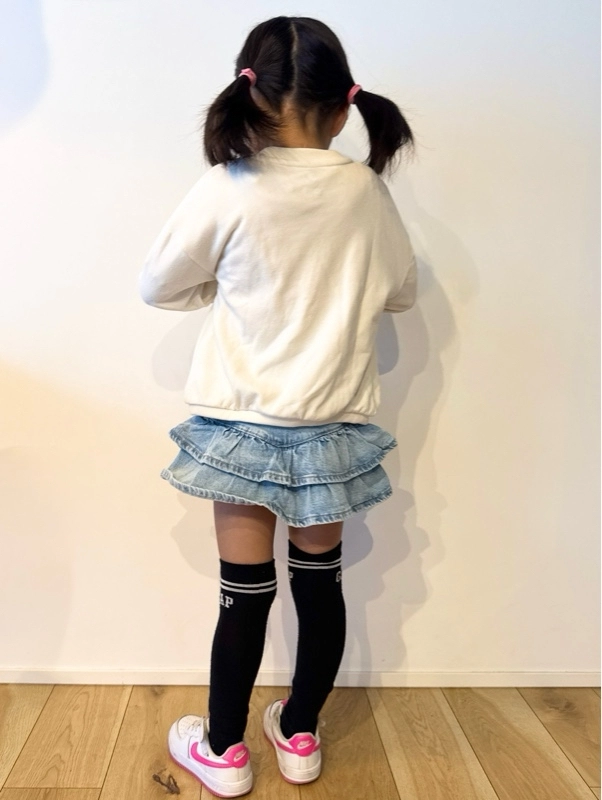 【新作】デニムフリルスカート