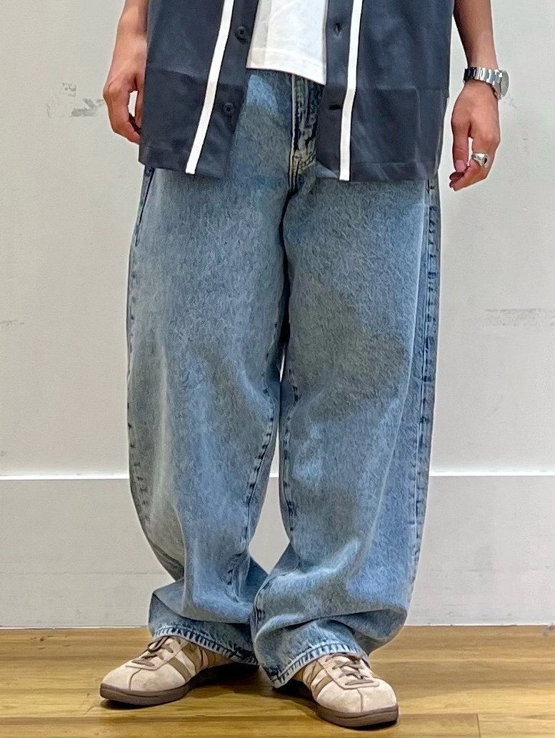 NEWベースボールシャツ×スーパーバギーデニム