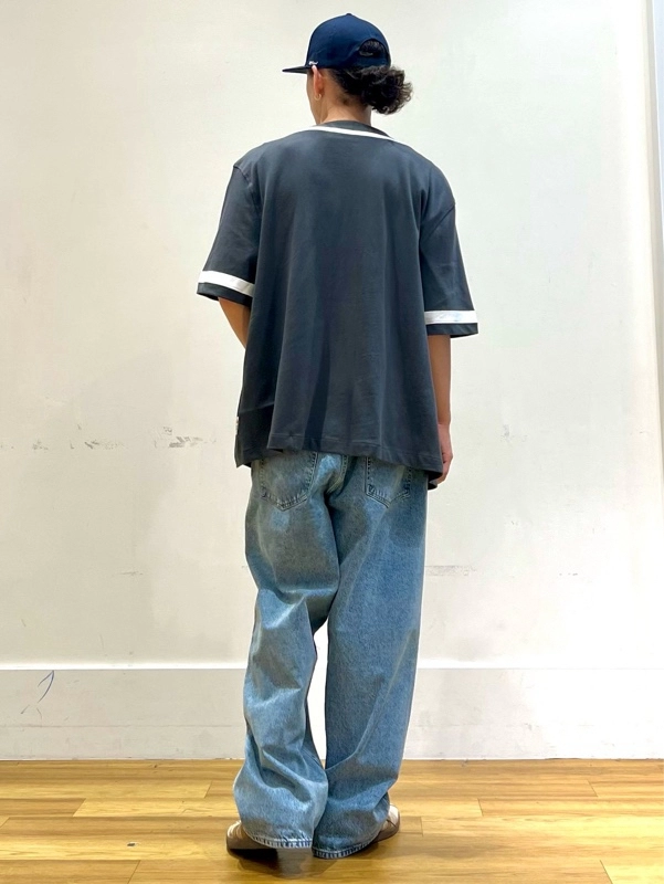 NEWベースボールシャツ×スーパーバギーデニム