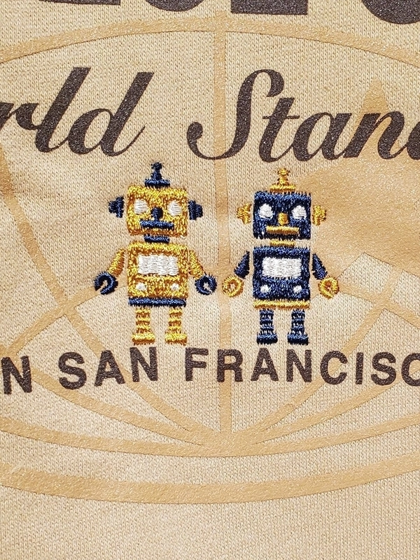 GAP デカロゴ 刺繍 サガラ刺繍 ワッペン 立体ロゴ トレーナー スウェット パーカー サガラ刺繍ワッペンロゴプルオーバーパーカー レディース