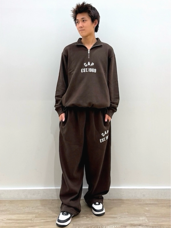 【New】GAPロゴスウェットセットアップ
