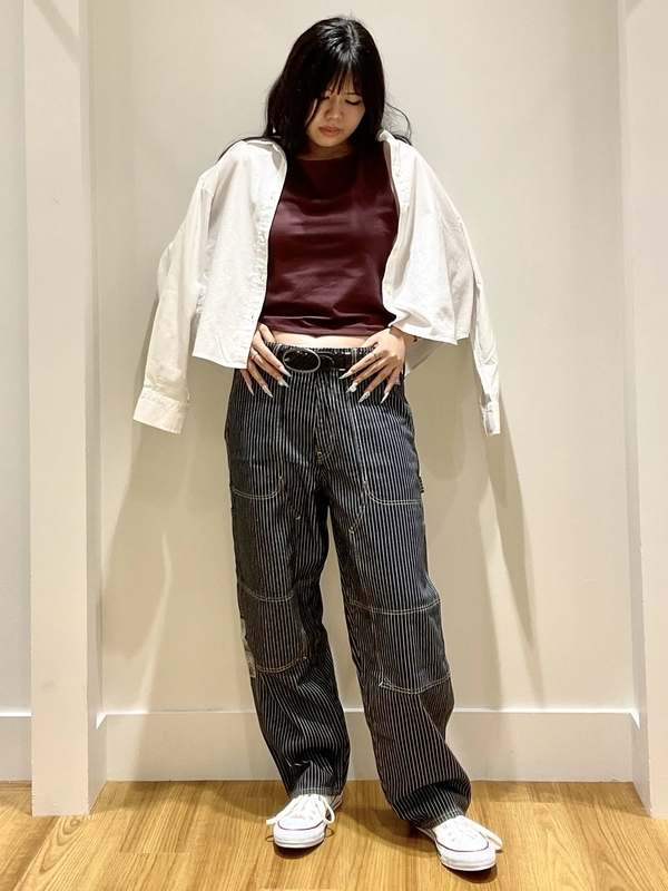 女子にもかわいい◎バギーカーペンターデニム