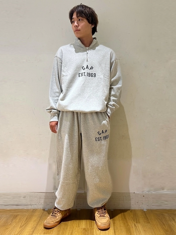 【ハーフジップ】セットアップ