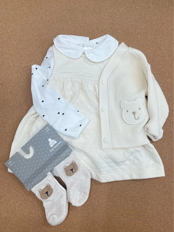 【BABY】ギフトにもおすすめ♡キルトワンピースコーデ