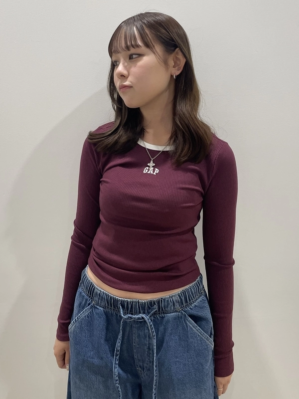 クロップドT×ホースシューデニム