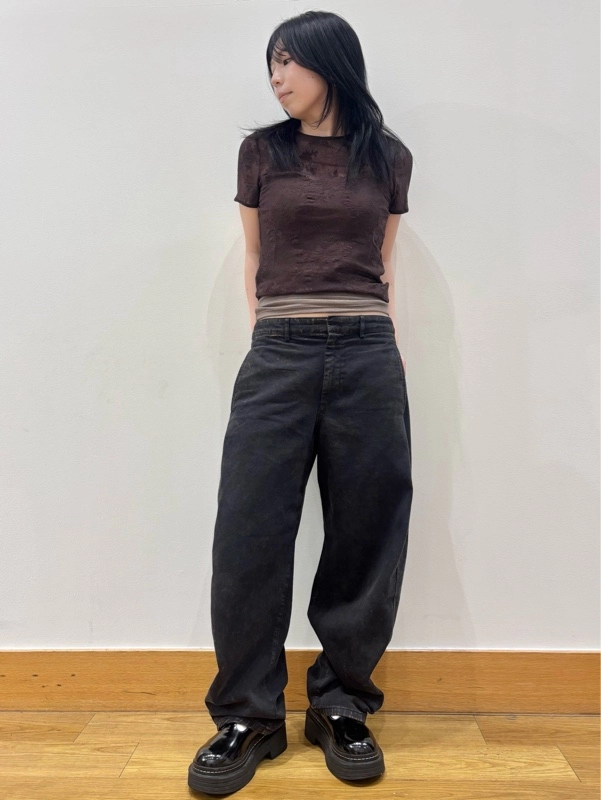 【NEW】花柄シースルートップス