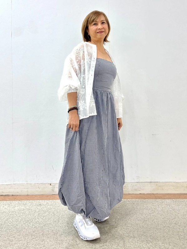 シルエットに注目のワンピース♪