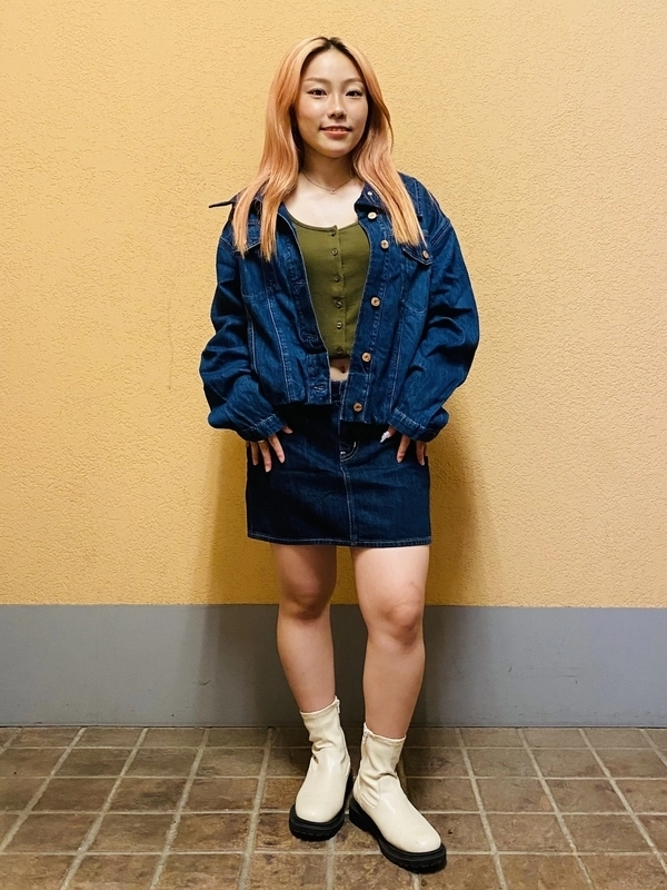 「セットアップ風デニム」