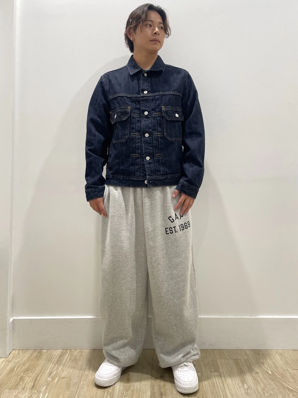 デニム×バギースウェット