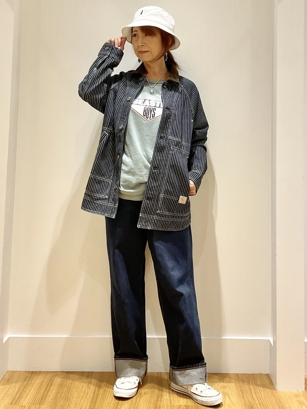 軽くて柔らかい◎デニムストライプジャケット