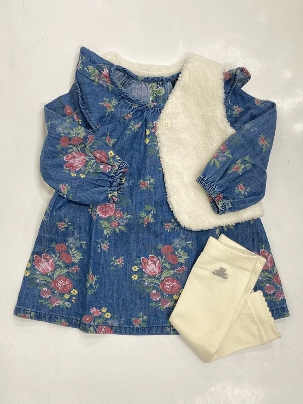 ＊花柄＊デニムワンピース