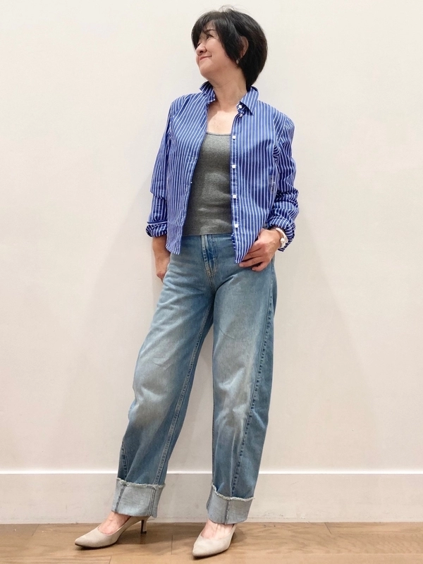 Style up！ ハイライズバレルデニム