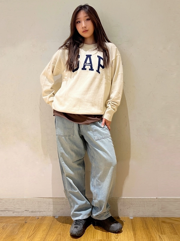GAP ヒッコリーバギーデニム 新品未使用 新作】ヒッコリーバギーデニムのスタイリング | Gap公式