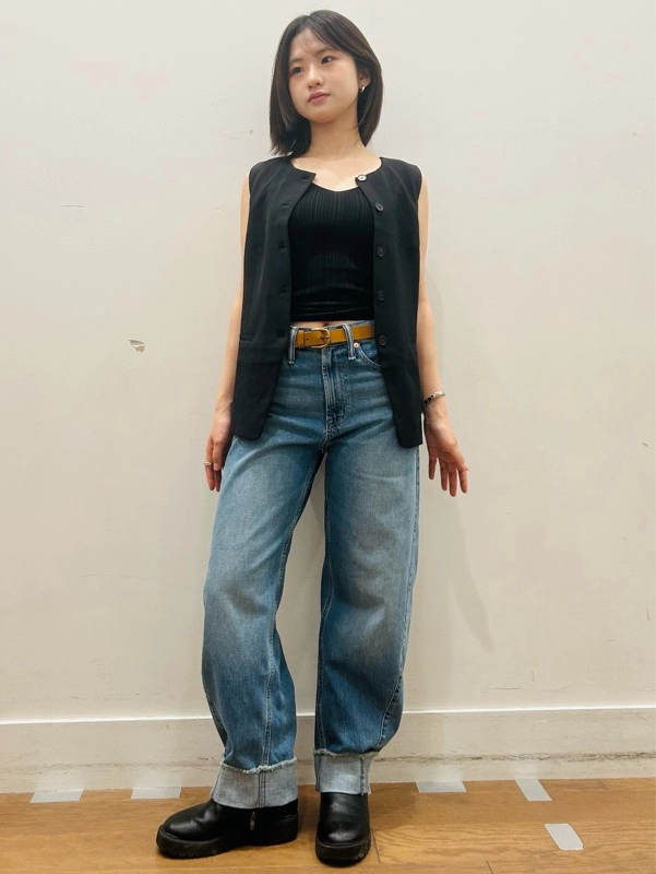 大人可愛いデニムコーデ